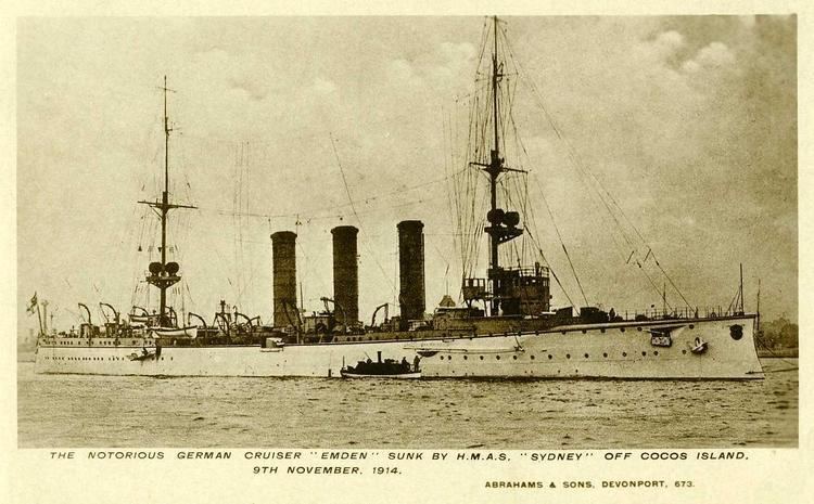 SMS Emden HMAS Sydney v SMS Emden 1914 despatch killed and wounded medals