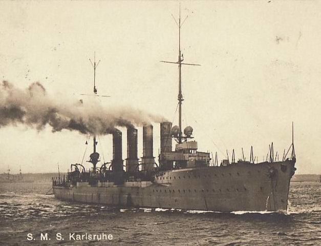 SMS Karlsruhe KARLSRUHE CRUISER LIGHT 19141914 WRECK WRAK EPAVE WRACK PECIO