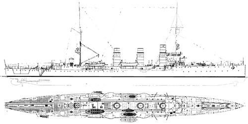 SMS Pillau TheBlueprintscom Blueprints gt Ships gt Cruisers gt RN Bary 1924
