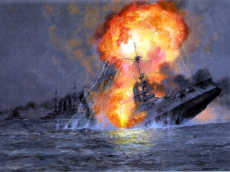 SMS Pommern Jutland Sinking of the SMS Pommern World War I Naval Pinterest