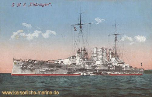 SMS Thüringen SMS Thringen Linienschiff der Kaiserlichen Marine