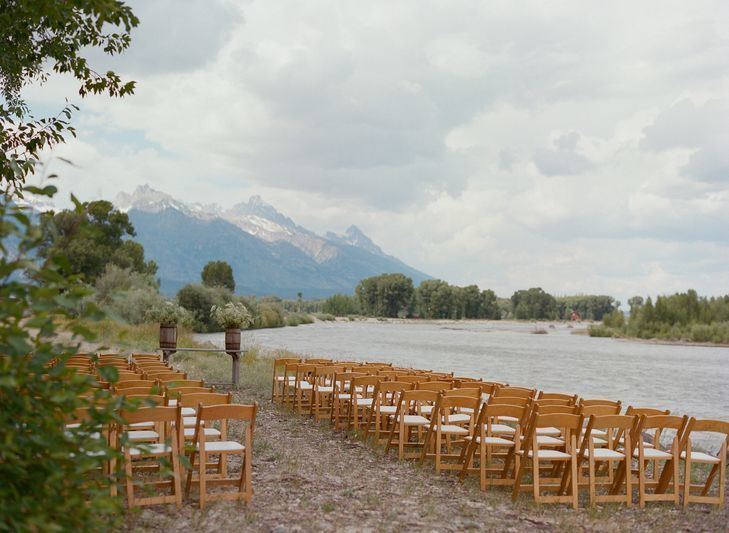 Snake River Ranch A Chic Upscale Country Wedding at Snake River Ranch in Wilson Wyoming