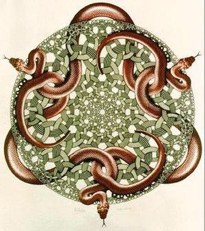 Snakes (M. C. Escher) httpsuploadwikimediaorgwikipediaenthumb1