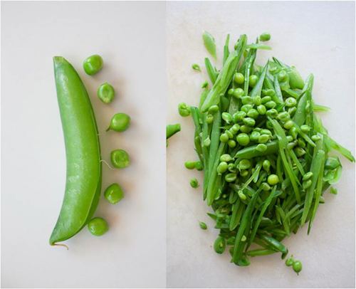 Snap pea Sugar Snap Pea Salad with Mint Almonds and Caramelized Onions