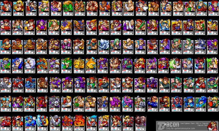 SNK vs. Capcom: Card Fighters Clash httpswwwspritersresourcecomresourcessheets
