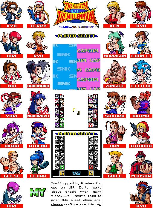 SNK vs. Capcom: The Match of the Millennium Neo Geo Pocket SNK vs Capcom The Match of the Millenium