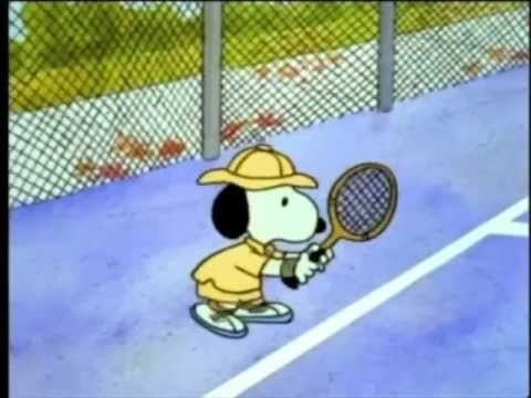 Snoopy Tennis snoopy playing tennis YouTube