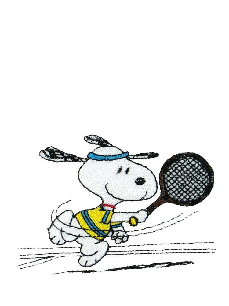 Snoopy Tennis SNOOPY TENNIS PLAYER PATCH Snoopn4pnutscom