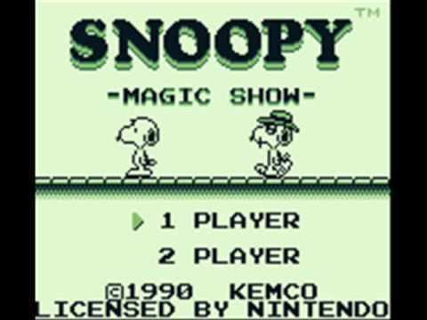 Snoopy's Magic Show Snoopy39s Magic Show Game Boy Title Music YouTube