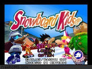 Snowboard Kids N64 Nintendo 64 for Snowboard Kids ROM