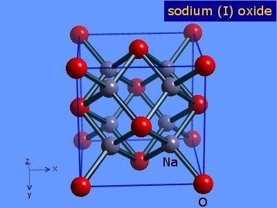 Sodium oxide Sodiumdisodium oxide WebElements Periodic Table