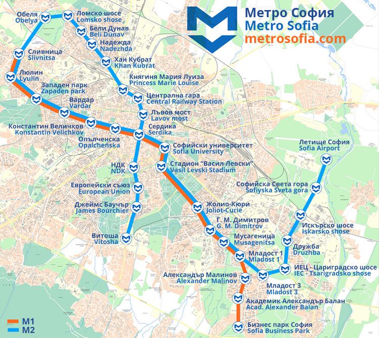 Sofia Metro Sofia Metro Map