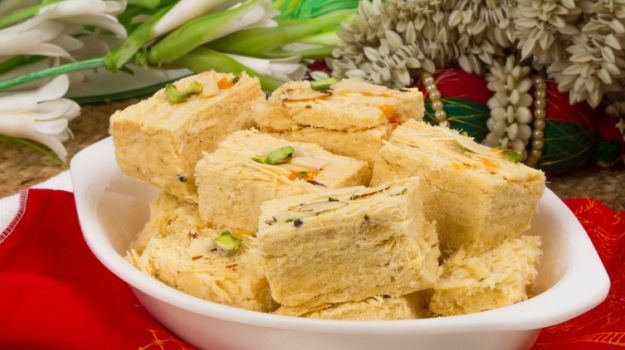 Sohan papdi Soan Papdi The Complex Indian Candy Floss NDTV Food