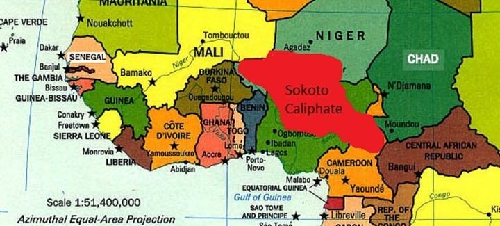 Sokoto Caliphate The Map Of The Sokoto Caliphate Politics Nigeria