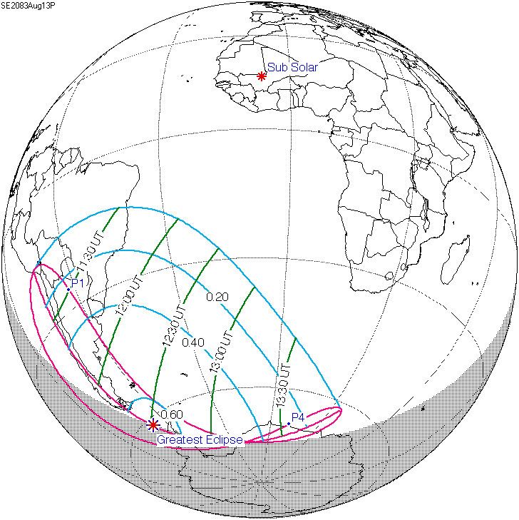 Solar eclipse of August 13, 2083