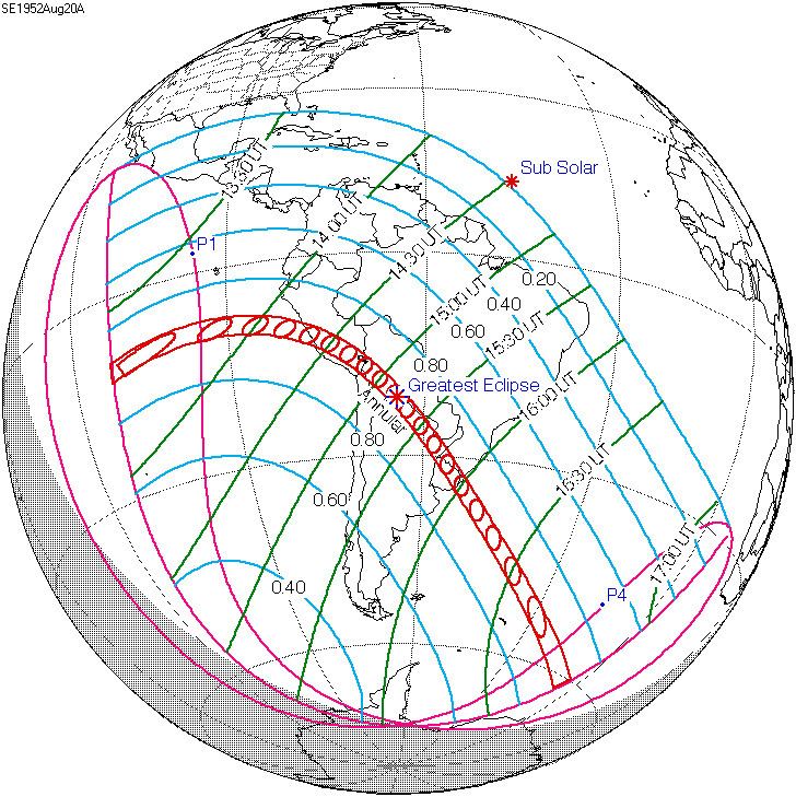 Solar eclipse of August 20, 1952 - Alchetron, the free social encyclopedia