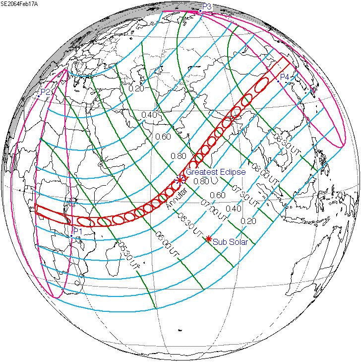 Solar eclipse of February 17, 2064