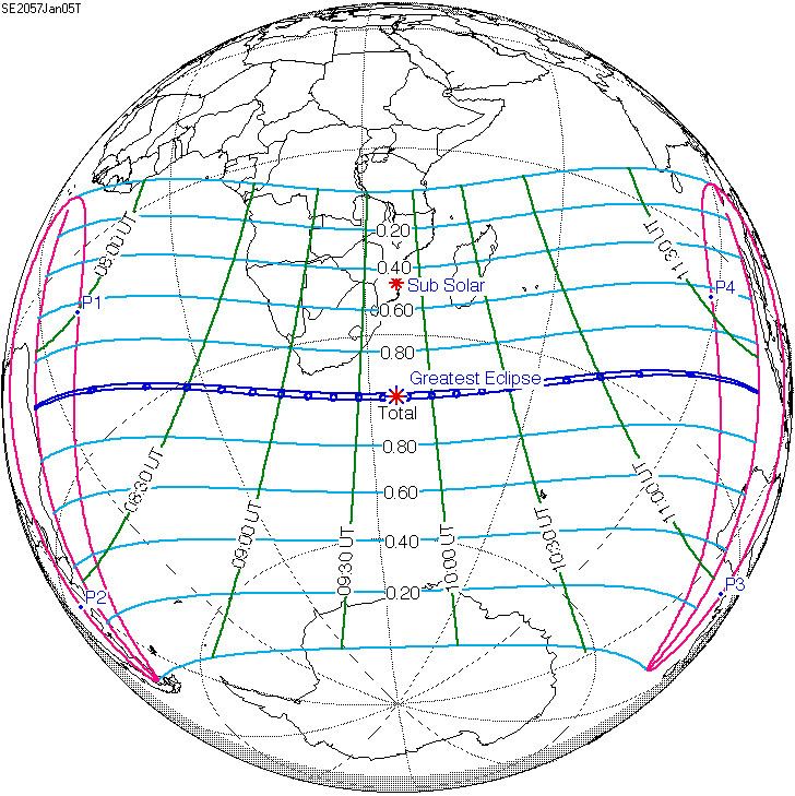 Solar eclipse of January 5, 2057