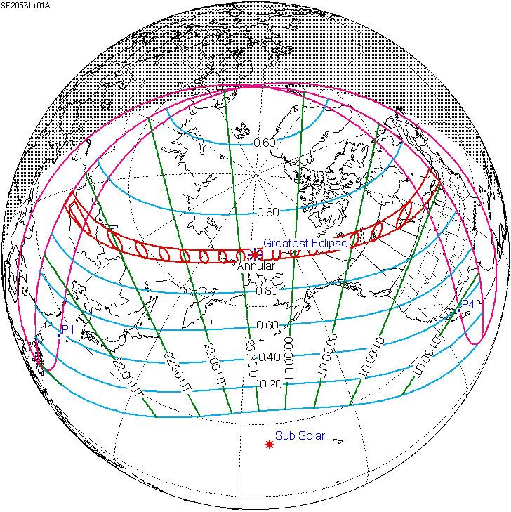 Solar eclipse of July 1, 2057