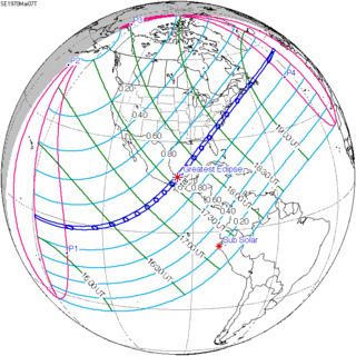 Solar eclipse of March 7, 1970 Solar eclipse of March 7 1970 Wikipedia