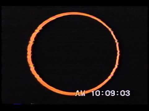 Solar eclipse of May 10, 1994 Annular Solar Eclipse May 10 1994 El Paso Texas USA YouTube