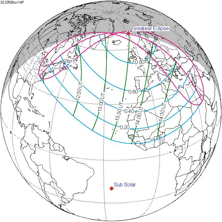 Solar eclipse of November 14, 2050