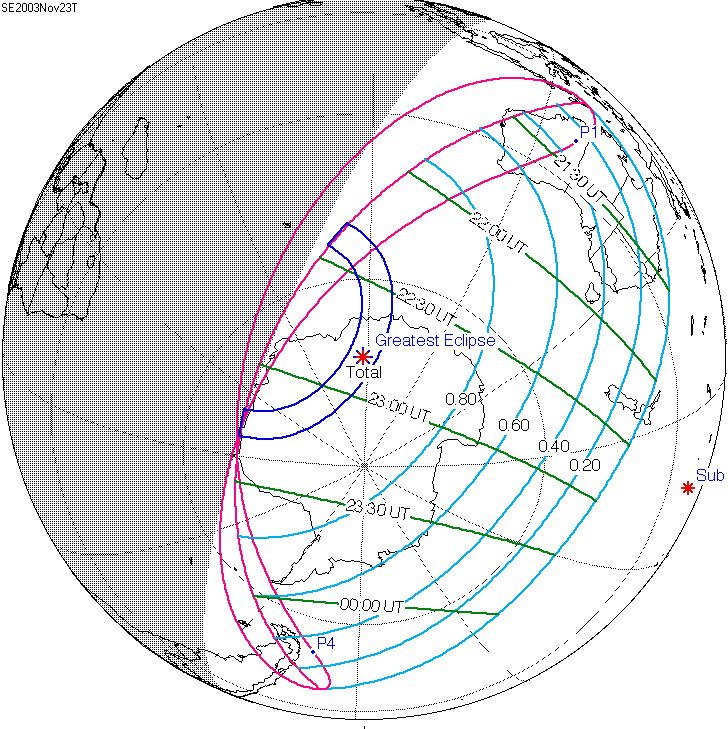 Solar eclipse of November 23, 2003