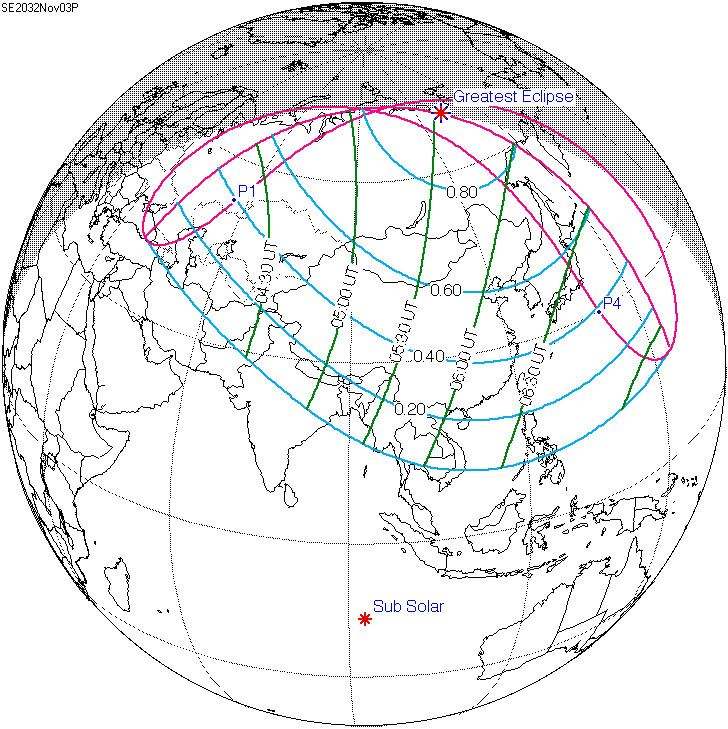 Solar eclipse of November 3, 2032