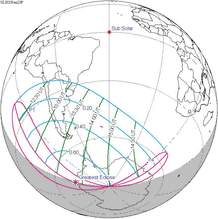 Solar eclipse of September 23, 2033