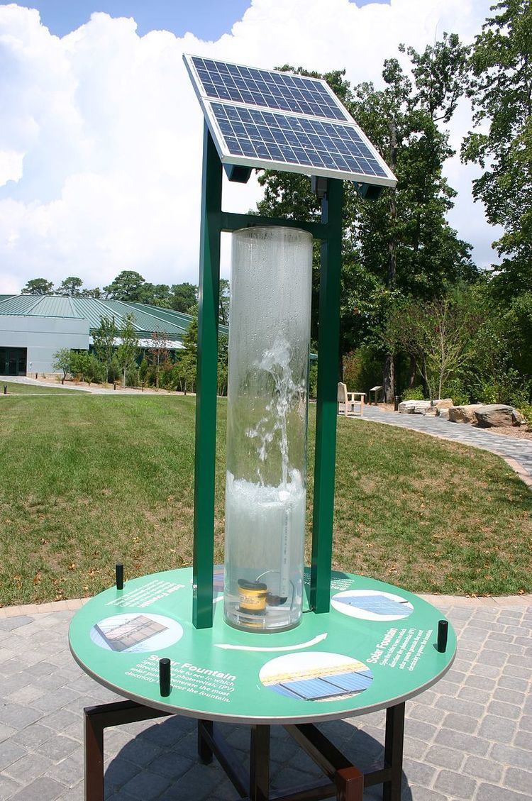 Solar-powered fountain