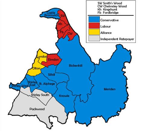 Solihull Metropolitan Borough Council election, 1986