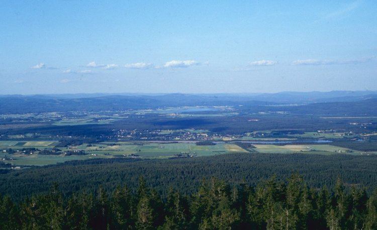Solør Panoramio Photo of Vler at Solr as seen from Blenga 1994