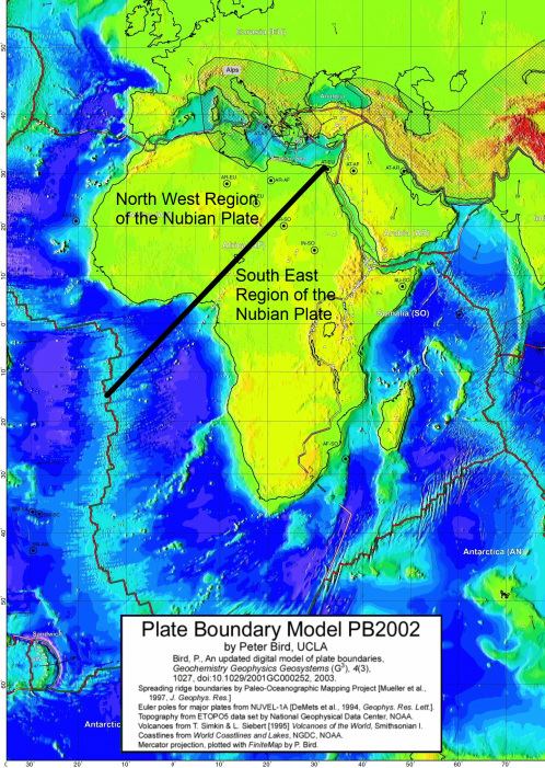 Somali Plate Nubian Plate South East Region AfricanArabian Tectonic Plates