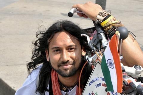 Somen Debnath Indian cyclist on 200000 km trip Vagabond Images