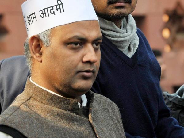 Somnath Bharti Somnath Bharti becoming embarrassment for AAP tweets