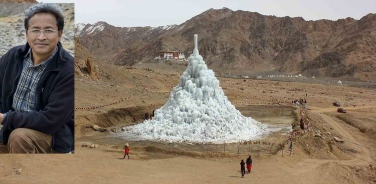 Sonam Wangchuk (engineer) Ladakh engineer39s meticulous IceStupa project wins Rolex Awards for