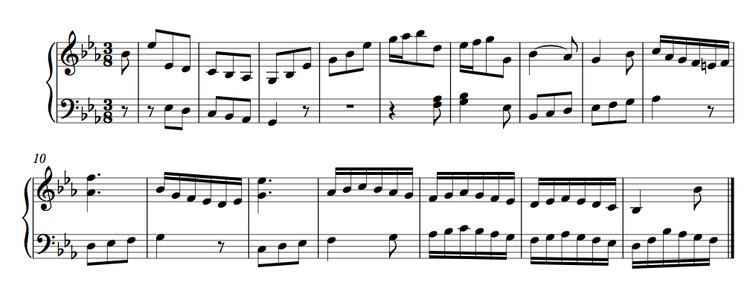 Sonata No. 6 in E-flat major (J. C. F. Bach)