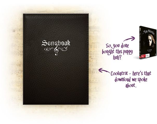 Song book Tim Minchin SONGBOOK