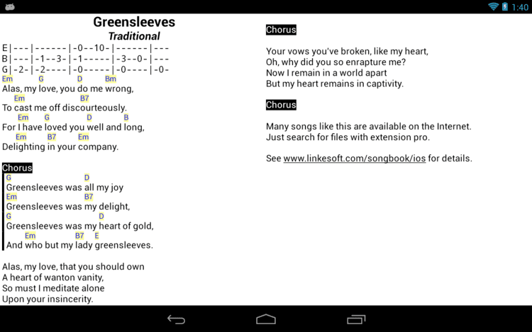 Song book SongBook Android Apps on Google Play