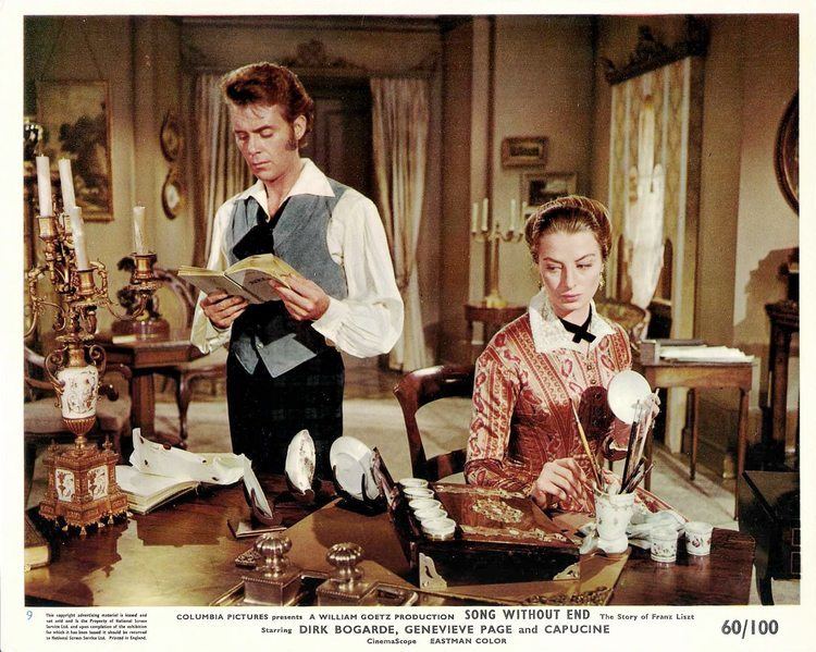 Song Without End CAPUCINE DIRK BOGARDE in Song Without End Original COLOR LOBBY
