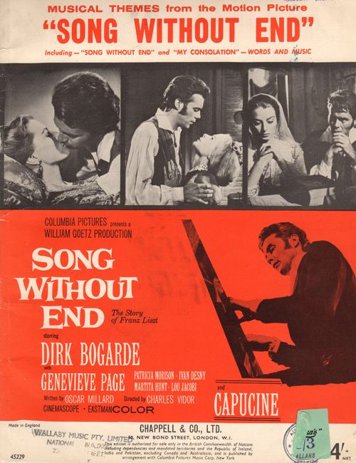 Song Without End Discovering Dirk Bogarde Scans from Song Without End