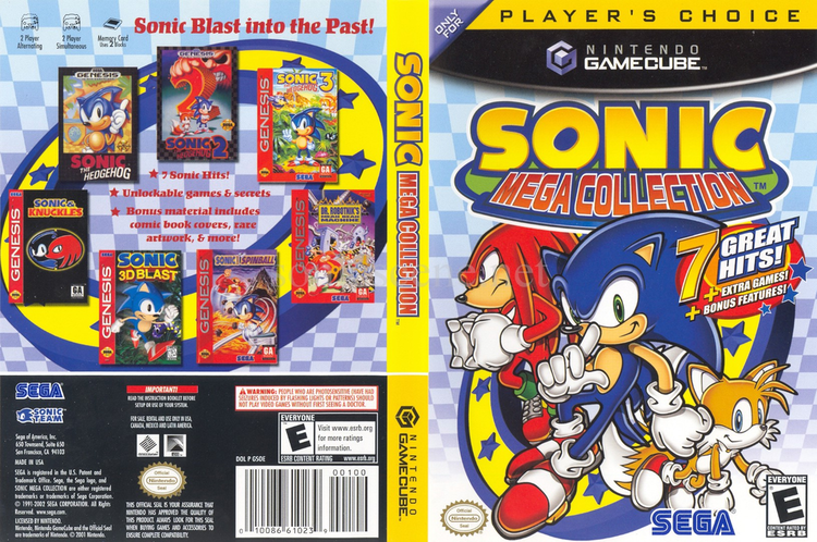 Sonic Mega Collection GSOE8P Sonic Mega Collection