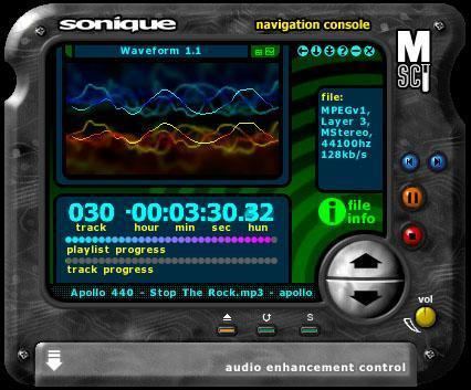Sonique (media player) News SONIQUE 163 MP3 player released MegaGames