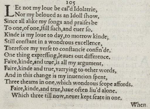 Sonnet 105