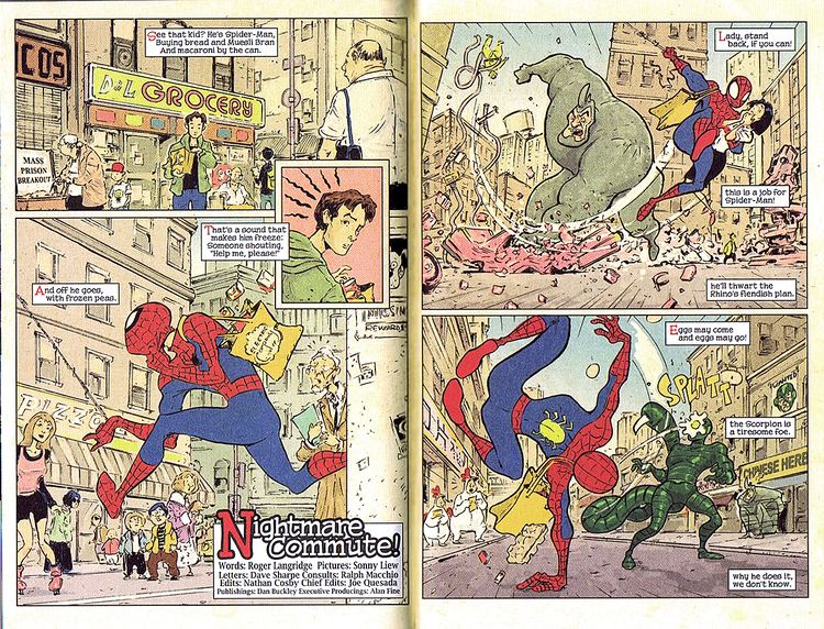 Sonny Liew Sonny Liew draws a Spiderman comic haha Radical