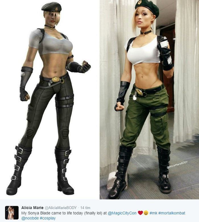 Sonya Blade Alicia Marie is the real life version of Sonya Blade TGG