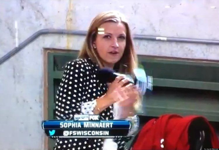 Sophia Minnaert Sophia Minnaert Brewers Reporter Hit By Ball During Live
