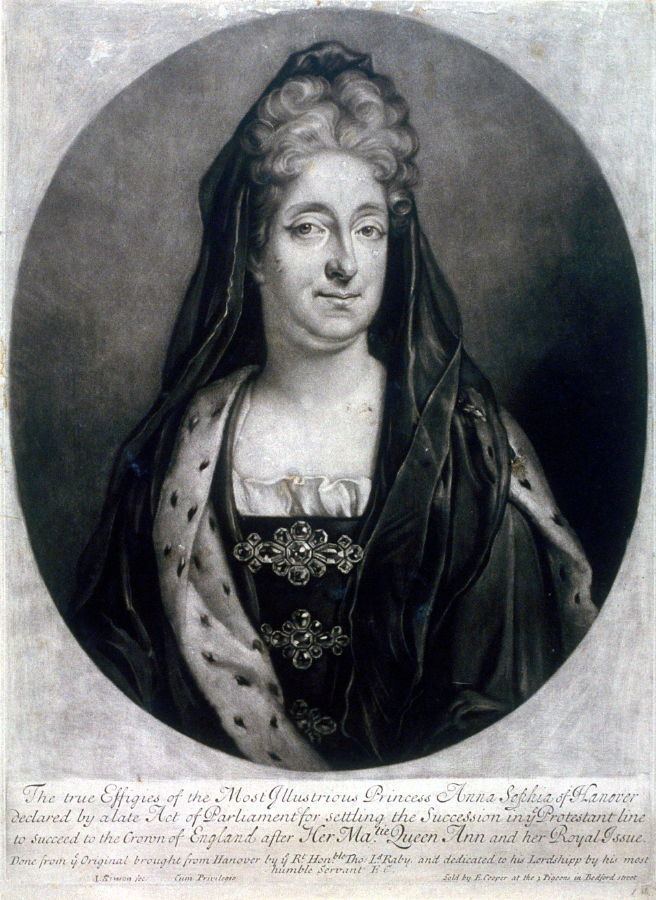 Sophia of Hanover Portrait of Princess Anna Sophia of Hanover to succeed on