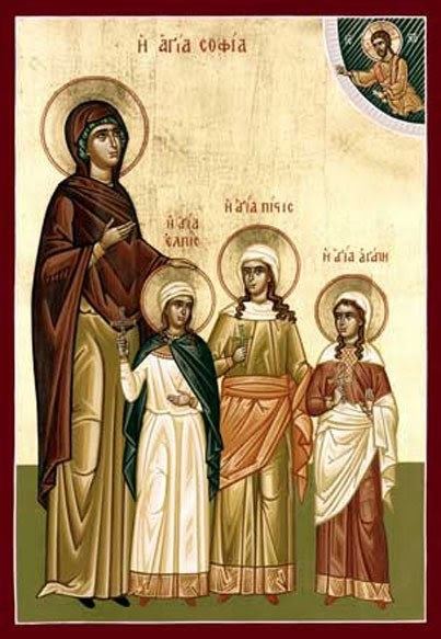 Sophia the Martyr Martyr Sophia and her three daughters