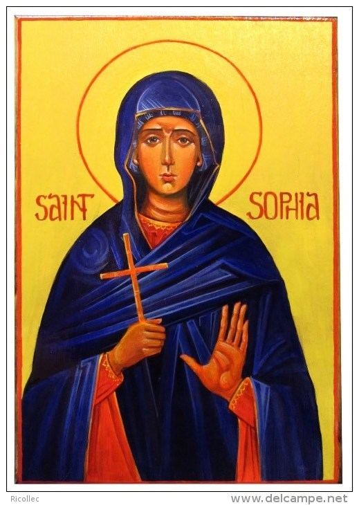 Sophia the Martyr Saint Sophia the Martyr Plastified picture Nice to frame